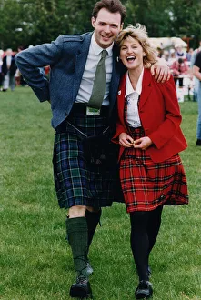 Blue Peter television presenters John Leslie and Anthea Turner - 1993 DR
