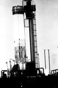 The Blue Streak F11 is tested at the Spadeadam rocket site beside Gilsland