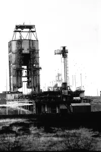 The Blue Streak F11 is tested at the Spadeadam rocket site beside Gilsland