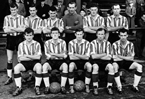 Team Collection: Blyth Spartans A. F. C. Back row: T. Ray, G. Davis, R. Ovington, H. Mills, W. Brown and F
