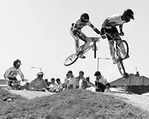 Teesside Supplement Prints: BMX Area Championships on the BMX track at Redcar Racecourse, 20th May 1988