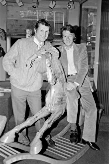 Bob Champion (left) and John Hurt (right) pictured in London