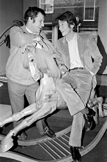 00949 Prints: Bob Champion (left) and John Hurt (right) pictured in London