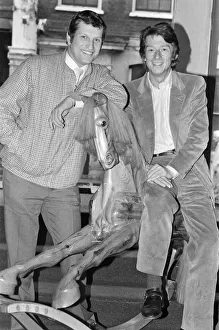 00949 Prints: Bob Champion (left) and John Hurt (right) pictured in London