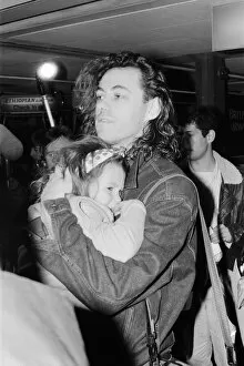 01529 Collection: Bob Geldof at LAP with his daughter Fifi Trixibelle. 30th November 1987