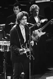 Bob Geldof performing at the Stand by Me: AIDS Day Benefit concert at Wembley Arena