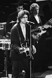 Bob Geldof performing at the Stand by Me: AIDS Day Benefit concert at Wembley Arena