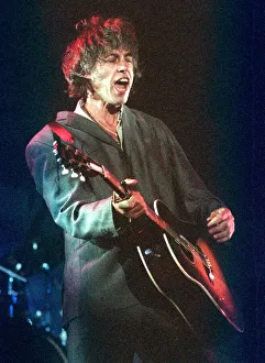 Bob Geldof playing at Ross On Wye Festival August 1999 Sir Bob Geldof playing