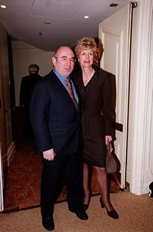 Images Dated 7th December 1998: Bob Hoskins Actor December 98 At the Variety Club Luncheon in London with his wife