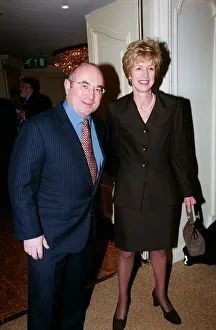 00519 Prints: Bob Hoskins Actor December 98 At the Variety Club Luncheon in London with his wife