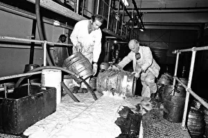 00394 Prints: Bob Hudson, Charge Hand in charge of the Beer Dosposal Department at Ansells Brewery in