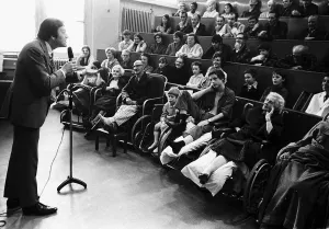 Bob Monkhouse Actor Comedian - November 1970 Treats The Patients At Leeds