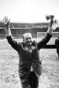 00237 Prints: Bob Paisley ex Liverpool manager at the League Cup Final in 1983 msi