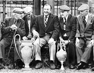 Core92 Prints: Bob Paisley former manager of Liverpool FC 1977 with the European Cup