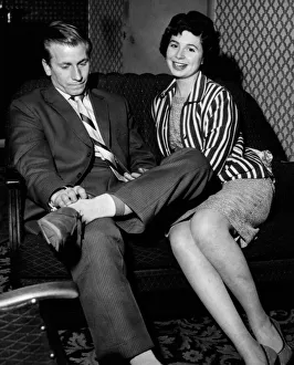 Suit Prints: Bobby Charlton with his girlfriend Marlene Shapiro at her home in Prestwich, Manchester