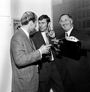 01247 Prints: Bobby Charlton opens Tony Books fitted furniture business