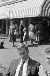 Bobby Charlton relaxes during interview in Hyde Park, London