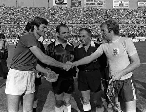 00891 Prints: Bobby Moore on his One Hundred and seventh cap appearance for England in the England v