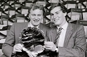 Bobby Robson - January 1986 England manager with Don Howe and Stewart Robson