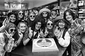 Hand Gesture Prints: The Body Shop founder Anita Roddick (centre) opens Huddersfield