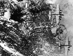 Boeing B17 Flying Fortress aircraft of the USAF Eighth Air Force 3rd Bombardment
