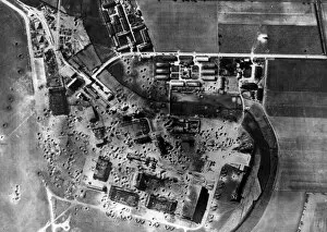 Bombing Collection: Bomb damage to the Focke Wulf plant in Marienburg. October 1943
