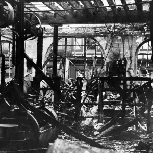 Demolished Prints: Bomb damage to the Princess Laundry, Lark Lane, Liverpool