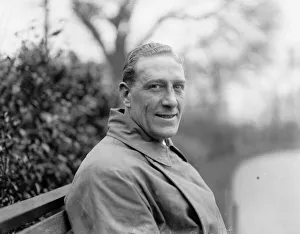 One Mid Adult Man Only Prints: Bombardier Billy Wells poses for the Daily Mirror after beating Soldier Jones