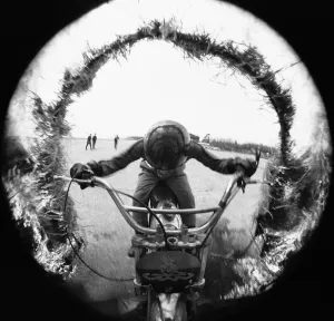 00892 Prints: Bombardier Derek Shipley of the Royal Artillery Motorcycle Display Team seen here