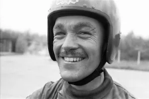 00892 Prints: Bombardier Derek Shipley of the Royal Artillery Motorcycle Display Team seen here with