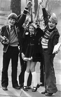 Bonnie Langford with Craig McFarlane and Adrian Dannatt at Just William press call