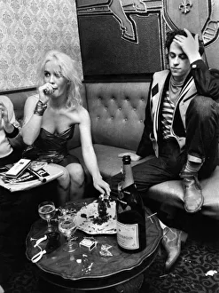 Boomtown Rats'On Tour. Bob Geldof and girlfriend Paula Yates