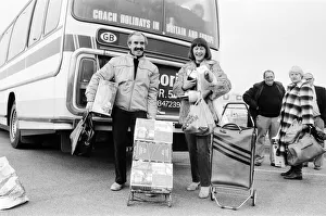 France Prints: Booze shopping in Boulogne. Barry Segrott and wife Elizabeth with their beer