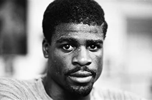 00110 Prints: Boxer Errol Christie training for his fight against Mark Kaylor in the Thomas O