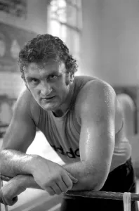 Boxer Joe Bugner in training. April 1974 S74-6639-002