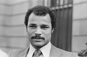 1979 Prints: Boxer John Conteh leaves Bow Street Magistrate Court, London today after a driving ban