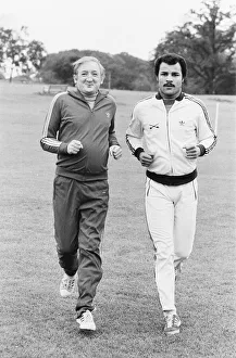Exercise Prints: Boxer John Conteh and Ronald Fraser training for a forthcoming film