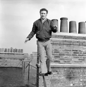 Balancing Prints: Boxer: Paddy Maguire age 24 who next week at the Albert Hall on Tuesday will try to win