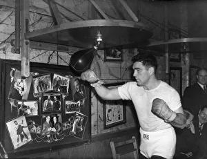 Boxing Joey Maxim American boxer training at jack Solomons Gym