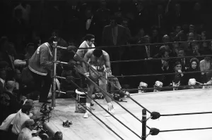 00398 Prints: Boxing match between champion Joe Frazier and challenger Muhammad Ali held on March 8