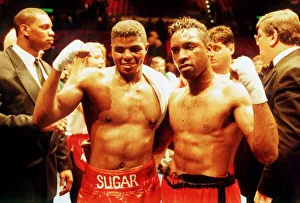 Fitness Prints: Boxing Nigel Benn v Thulani Sugar Boy'Malinga at the Birmingham NEC