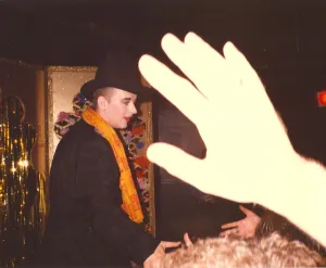 Boy George appears at the Powerhouse nightclub in Newcastle 8 June 1991