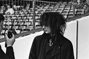 01324 Prints: Boy George at Chelsea FCs ground to film a video for Culture Clubs