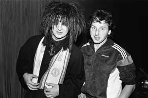 01324 Prints: Boy George at Chelsea FCs ground to film a video for Culture Clubs