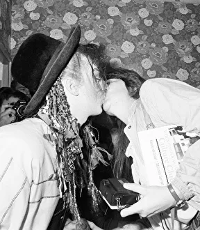 00357 Prints: Boy George makes a publicity appearance at a bookshop in Brent Cross, London