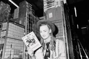 00357 Prints: Boy George makes a publicity appearance at a bookshop in Brent Cross, London