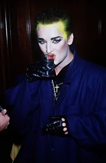 Boy George Pop Singer at the Variety Club Awards in 1985 Dbase MSI brochure