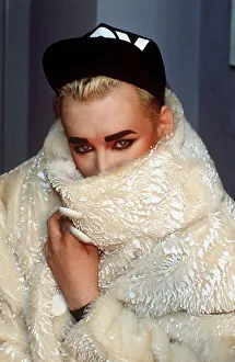 Hiding Prints: Boy George Pop Singer in Vienna at Kennedys Disco after concert