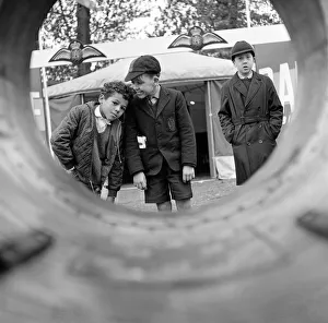 Airforce Prints: Three Boys (unidentified) enjoy the RAF Display at Caversham Bridge, near Reading