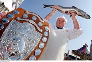 00580 Collection: BPM MEDIA WALES; Cardiff fishmonger Mike Crates is the British Fish Craft champion
